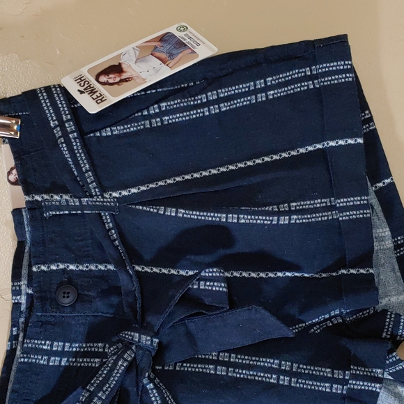 Rewash 🆕 Brand Striped Trouser Shorts 0 - Picture 4 of 14